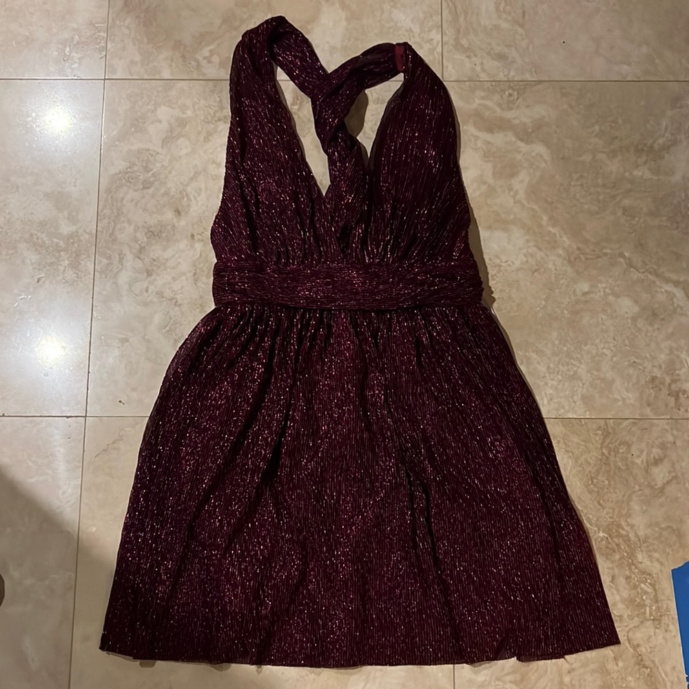 NWT LuLus Sparkly Berry Dress